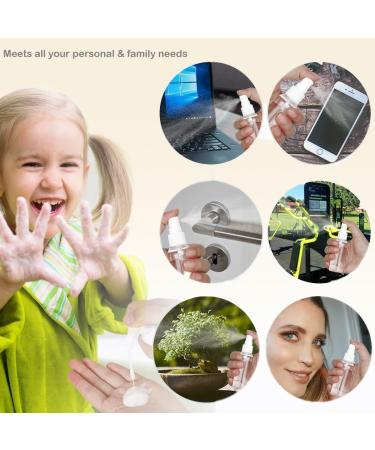 Symbah Small Spray Bottle 100ml Atomiser fine plastic Refillable Mist Empaty Spray Bottles for Traveling Make-up Skincare Cleaning Liquids 3 PCS with Funnel - Buy Online on SooperMarket.com