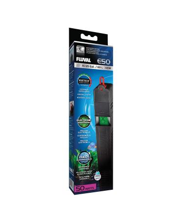 Fluval E-Heater aquarium heater for aquariums up to 60l 50W 1 pack 50 watts 60 l
