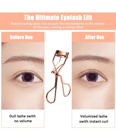 Lash Curler Stainless Steel Eye Lashes Curlers Curl Lash Curler Electroplated Eyelash Curler Fashion Eyelash Curler Makeup Accessory for Women and Girls - Rose Gold - Buy Online on SooperMarket.com