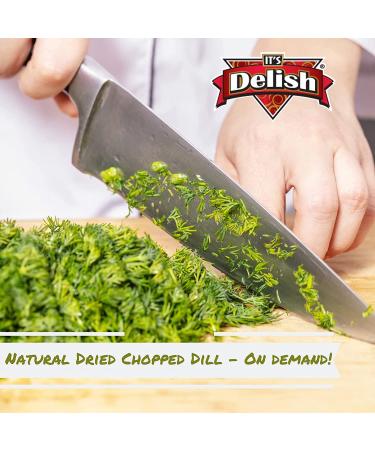 Premium 1 lb Dried Dill Weed by Its Delish - All Natural Herb for Soups, Fish, Chicken & Salad Dressing - Gourmet Kosher Spices - Buy Online on SooperMarket.com