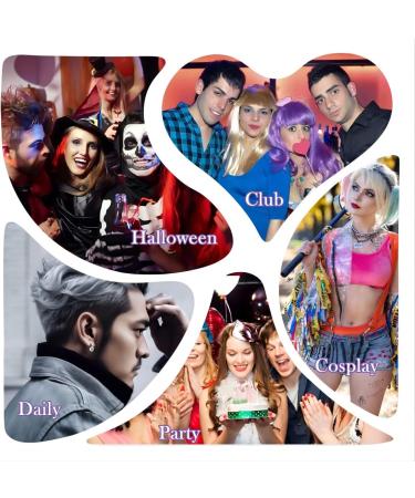 120g Temporary Silver White Hair Color Wax with Dye Brush Instant Natural Hairstyle Cream Disposable Coloring Mud for Men Women Washable Styling Pomades for Party Cosplay DIY Halloween - Buy Online on SooperMarket.com