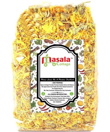 Calendula Petals | Dried Marigold Petals Loose Premium Quality by Masala Cottage 25g-1900g (25 Grams) 25 Grams