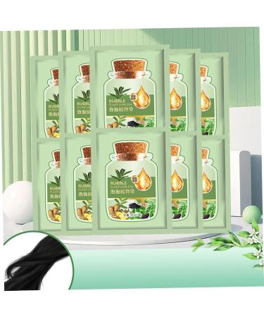 10Pcs Natural Black Bubble Hair Dye | Long-lasting Plant-Based Hair Coloring | Mild & Refreshing 30ml Hair Care Solution - Buy Online on SooperMarket.com