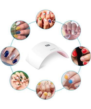 Vacnite 24W LED UV Nail Dryer with Timer Setting and Automatic Sensor LCD - Fast Nail Curing Lamp for Gels - Fingernail & Toenail - Buy Online on SooperMarket.com