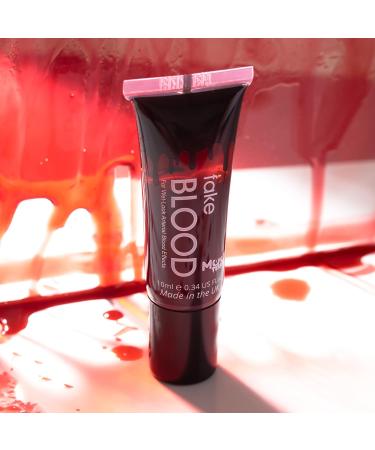 Moon Terror Fake Blood 10ml with Applicator | SFX Makeup for Halloween Vampire Zombie Theatre | Special Effects Red - Buy Online on SooperMarket.com