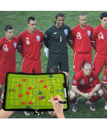 TXENCEX Football Coaching Board Coaches Clipboard Tactical Magnetic Board Kit Portable Strategy Coach Board with Dry Erase  Marker Pen and Zipper Bag - Buy Online on SooperMarket.com