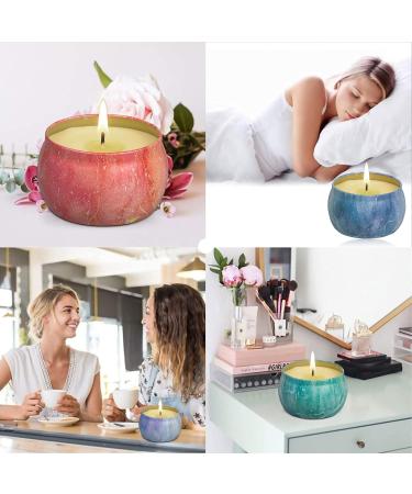 Fragrance Candles Gift Set - 8 Pack Soy Wax Aromatherapy Candles for Stress Relief | Perfect Christmas Birthday & Mother's Day Gift | Decorative Starry Sky Design - Buy Online on SooperMarket.com