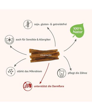 Carnello Hundeleckerli for Small Dogs - Grain-Free Puppy Spaghetti Treats | Healthy Dog Snacks (4 x 30g Pack) - Buy Online on SooperMarket.com
