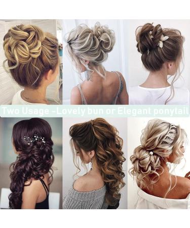 SEGO Hairpiece Extensions - Real Hair Long Messy Bun Updo Voluminous Dark Brown #2 - International Shipping Available - Buy Online on SooperMarket.com