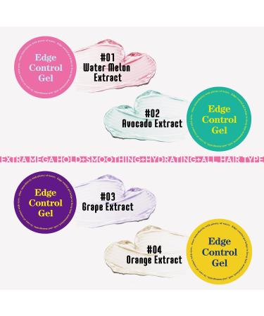 Immetee Edge Control Gel with Brush - Flyaway Tamer & Afro Hair Styling Gel (100g Green-Avocado) - International Shipping Available - Buy Online on SooperMarket.com