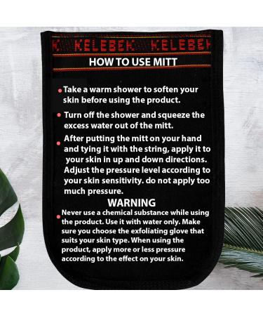Kelebek Turkish Hammam Kese Exfoliating Glove | Dead Skin Cleanser & Body Scrub | Skincare Kit for Soft Skin | Women & Men - Buy Online on SooperMarket.com