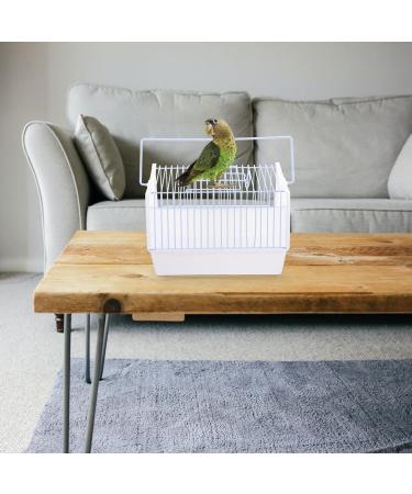 Portable Pet Bird Cage with Wooden Perch & Water Bottle - Ideal for Budgies, Conures, Cockatiels & Parakeets - Buy Online on SooperMarket.com