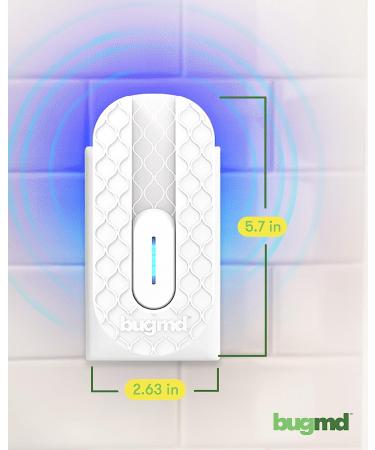 BugMD No Fly Zone UV Bug Zapper - Refillable Mosquito & Flying Insect Trap - Buy Online on SooperMarket.com