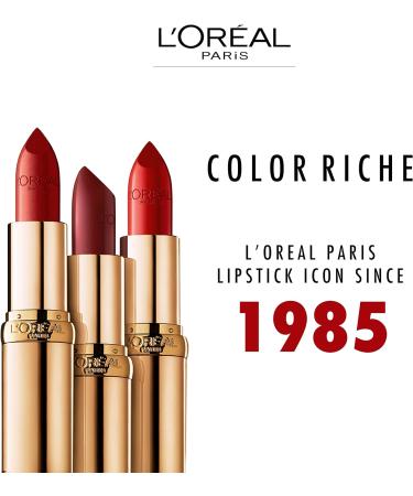 L'Or al Paris Color Riche Satin Smooth Lipstick Moisturising Pure Pigment Lip Colour With Omega 3 & Vitamin E 146 Orange Avenue Orange 1 count (Pack of 1) - Buy Online on SooperMarket.com