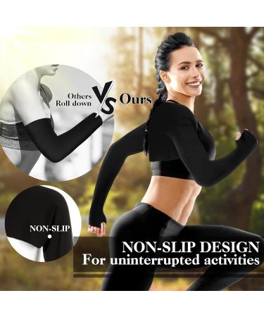 DSLSQD Women's UV Protection Bolero & Cooling Arm Sleeves - Sun Protection Scarf for Outdoor Activities - Black - Buy Online on SooperMarket.com
