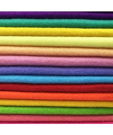 Flic-Flac 28pcs 12x8 inches 1.4mm Thick Soft Felt Fabric Sheet Assorted Colors DIY Craft Sewing Squares Pack - Buy Online on SooperMarket.com