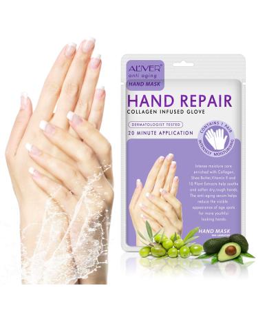 Hands Moisturizing Gloves - 4 Pairs | Repair Dry Cracked Skin & Spa Hand Mask | Deep Moisturizing Hand Cream Treatment - Buy Online on SooperMarket.com