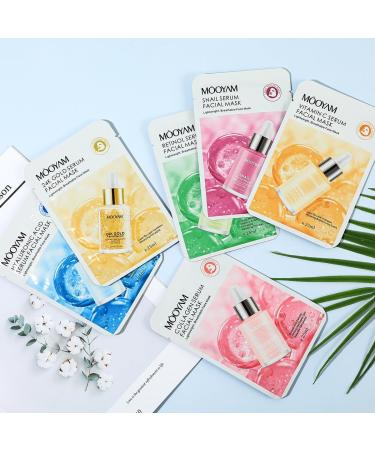Limvoo 24K Hyaluronic Acid Mask Hyaluronic Acid Mask Korean Skin Care Products (Snail essence) - Buy Online on SooperMarket.com