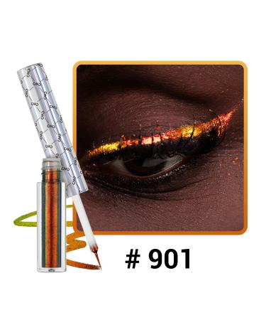 CHARMACY Chameleon Liquid Glitter Eyeliner - Brown Gold Green #901 - Buy Online on SooperMarket.com