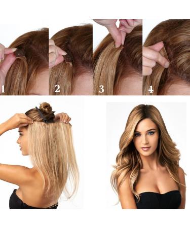 SEGO 58cm Dark Brown Clip-In Hair Extensions | 5 Clips | 100% Human Hair | Realistic Smooth Texture | Whole Head 23-120g - Buy Online on SooperMarket.com