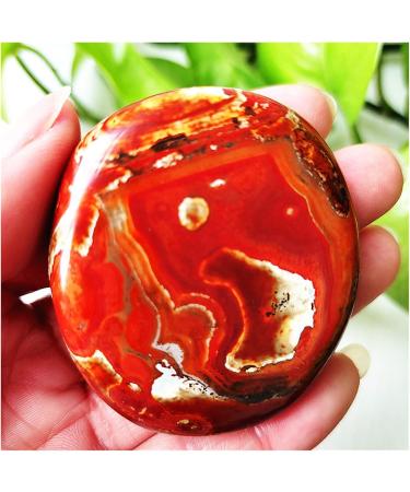 Natural Crystal Rough Natural Stone Sardonyx Agate Crystal Palm Play Spiritual Decor Home Decoration Crystals (Color : 50-60g) - Buy Online on SooperMarket.com