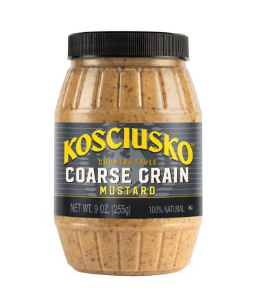 Plochman's Kosciusko Country Style Coarse Grain Mustard, Hearty Country Classic, 9 Ounce Jar 9 Ounce (Pack of 1)