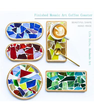 Iridescent Orange Cathedral Mosaic Glass Sheets - 7oz Opaque Glass Tiles for Mosaic Art Crafts - Buy Online on SooperMarket.com