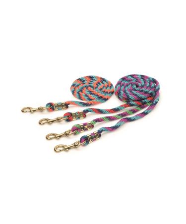 Shires Topaz 1.8m Lead Rope: Pink/Turquoise/Navy