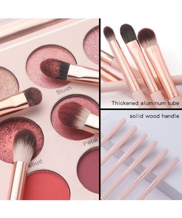 6 Pcs Professional Eye Makeup Brush Set for Blending Eyeshadow, Concealer, Eyebrows, and Eyeliner - Soft Hairs & Wood Handle - Buy Online on SooperMarket.com