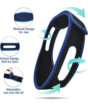 ZDEUCV Snore Stopper Kit - Silicone Nose Clips & Chin Strap for Deep Sleep - Buy Online on SooperMarket.com