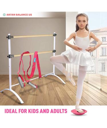 Leg Stretching Strap and Ballet Balance Board Set for Dance & Gymnastics - Buy Online on SooperMarket.com