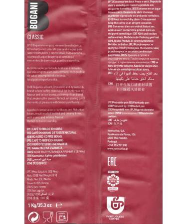 Bogani Strong Portuguese Coffee Whole Beans Ground Coffee whole coffee beans 1Kg - Buy Online on SooperMarket.com
