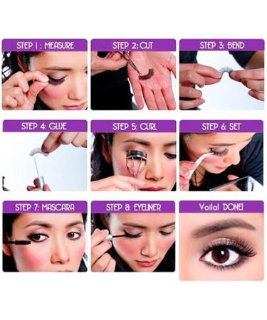 Bluelans 10 Pairs Black False Eyelashes - Best Artificial Eyelash Extensions for Stunning Makeup - Buy Online on SooperMarket.com
