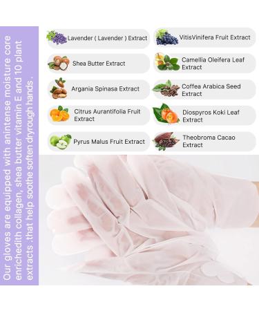 4 Pairs Moisturizing Peeling Hand Mask with Honey & Milk - Natural Plant Extracts Collagen Brightening & Anti-Aging Repair (Honey & Lavender) - Buy Online on SooperMarket.com