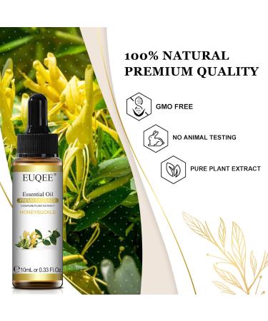 EUQEE Honeysuckle Essential Oil 10ml Pure Natural Honeysuckle Oils Aromatherapy Essential Oils for Diffusers for Home Relax Humidifiers Honeysuckle 10.00 ml (Pack of 1) - Buy Online on SooperMarket.com