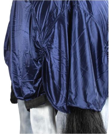 Marengos Eczema Ceiling Horse Blanket 125cm | Neck & Abdomen Protection | Insect-Resistant Fine-Meshed Fabric | Night Blue Outdoor Blanket with Double Front Closure - Buy Online on SooperMarket.com