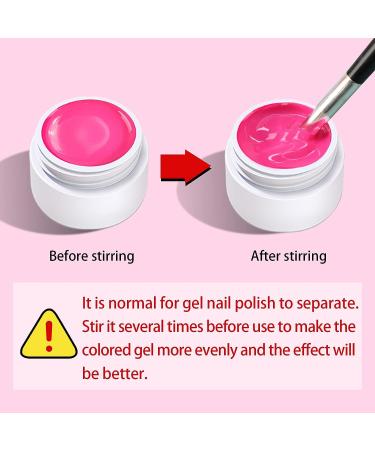 Saviland 36 Colors Gel Paint Nail Art Kit - French Ombre Spring Color Gel Polish Set with 15 Painting Brushes for DIY Nail Design & Salon Manicure - Buy Online on SooperMarket.com