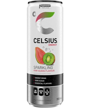 CELSIUS Sparkling Kiwi Guava Zero Sugar Energy Drink 335ml (Pack of 12) - Buy Online on SooperMarket.com