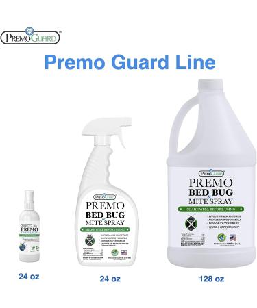 Premo Guard 128 oz Bed Bug & Mite Killer Spray | Fast Acting Treatment | Stain & Scent Free | Child & Pet Safe | Extended Protection | Natural Non-Toxic Formula - Buy Online on SooperMarket.com