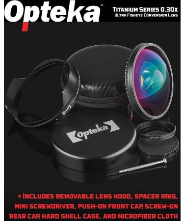 Opteka OPT-SC72FE 72mm 0.3X HD Super Fisheye Lens - Professional Video Camcorders - Buy Online on SooperMarket.com
