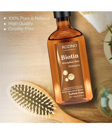 Biotin Shampoo Biotin Shampoo With Volumising Castor Oil Rosemary Oil And Keratin Biotin Shampoo For Dry And Damaged Hair Hair Thickening Treatment For Women & Men With Progressed Thinning - Buy Online on SooperMarket.com