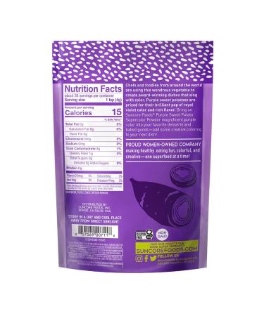Suncore Foods Purple Sweet Potato Powder - 5oz (1 Pack) | Purple Food Coloring | Gluten-Free & Non-GMO - Buy Online on SooperMarket.com