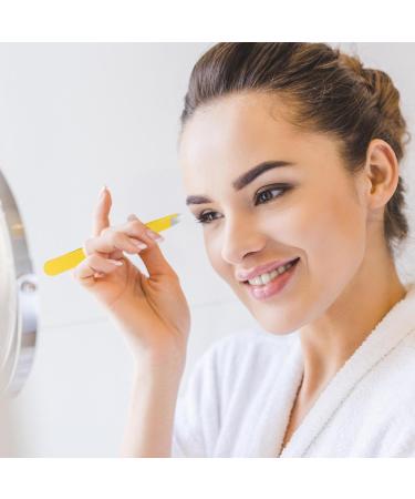 Eyebrow Shaping Kit | with Travel Case Eyebrow Scissors Kit Brow Scissors Eyebrow Kit | Eyebrow Scissors for Women Eyebrow Grooming Kit for Ingrown Hair Hair Plucking Daily Puchen Lemon Yellow 6-piece Set - Buy Online on SooperMarket.com