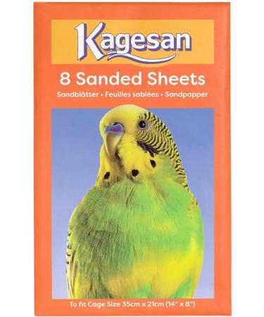 3 PACK KAGESAN ORANGE BIRD CAGE SAND PAPER SHEETS 24 SHEETS 35 X 21 CM 14 X 8 - Buy Online on SooperMarket.com
