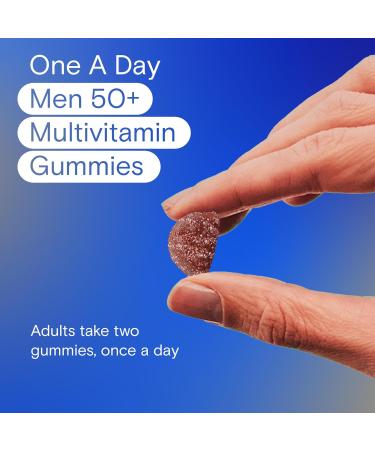 One A Day Men 50 Plus Multivitamin Gummies- Advanced Multivitamin Gummy with Brain Function & Immunity Support Formulated with Vitamins & Minerals for Men 50+ 130 Gummies - Buy Online on SooperMarket.com