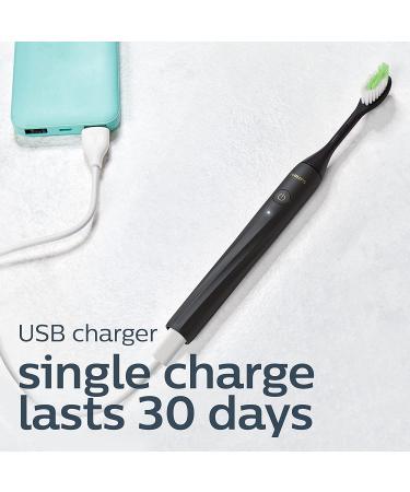 Philips One by Sonicare Rechargeable Toothbrush - Shadow Black HY1200/06 - Buy Online on SooperMarket.com