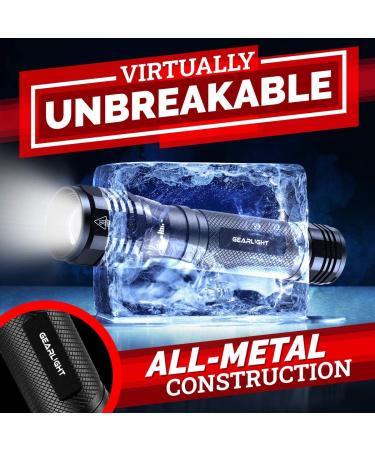 GearLight S2500 LED Flashlight - Powerful Tactical Flashlight for Camping & Emergency Use - Buy Online on SooperMarket.com