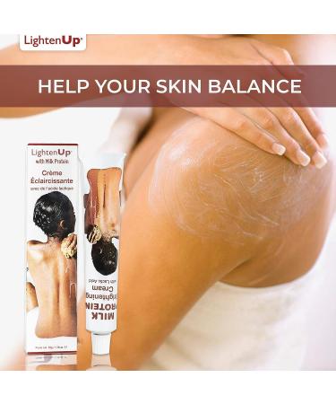 LightenUp Lactic Acid Cream 1.7 fl oz - Skin Brightening AHA Cream with Vitamin C & Shea Butter - Fade Dark Spots on Body - Buy Online on SooperMarket.com