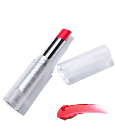 UNDONE BEAUTY Talk Lip Creamy  Balm-like Matte Lipstick with Aloe & Coconut and Sheer  Buildable  Hydrating Color - Vegan and Cruelty Free - Flamingo