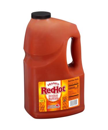 Frank's RedHot Original Buffalo Wings Sauce, 1 gal - 1 Gallon Bulk Container of Buffalo Hot Sauce with a Bold, Spicy Flavor Perfect for Wings, Dressings, Dips and More 128 Fl Oz (Pack of 1)